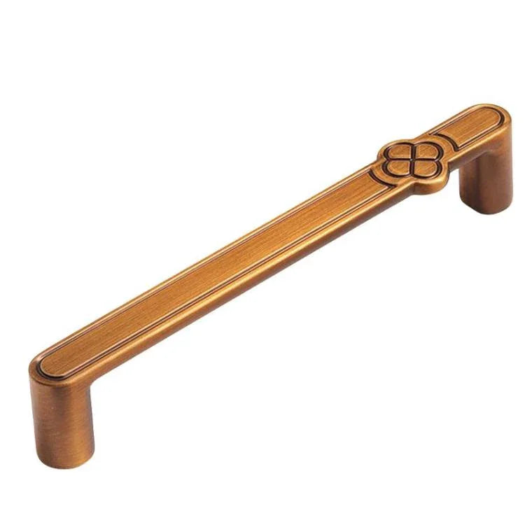 Vintage Flower Cabinet Door Handle Zinc Alloy Handle For Drawers Wardrobes, Single Hole Coffee, 96mm Coffee, 128mm Coffee, Single Hole Grey, 96mm Grey, 128mm Grey, Single Hole Brushed Copper, 96mm Brushed Copper, 128mm Brushed Copper