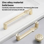 Vintage Flower Cabinet Door Handle Zinc Alloy Handle For Drawers Wardrobes, Single Hole Coffee, 96mm Coffee, 128mm Coffee, Single Hole Grey, 96mm Grey, 128mm Grey, Single Hole Brushed Copper, 96mm Brushed Copper, 128mm Brushed Copper