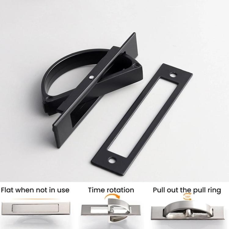 Recessed Groove Concealed Handle For Cabinets Embedded Rotating Flip-Top Handle, 4206-85mm Brushed Strip, 4206-85mm Matt Black Strip, 4206A-85mm Sanding Nickel Belt, 4209-80mm Brushed Strip, 4209-80mm Matt Black Strip, 4209-80mm Brushed Copper Strip