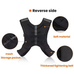 Weighted Reflective Vest Fitness Training Sports Sandbags, 3KG