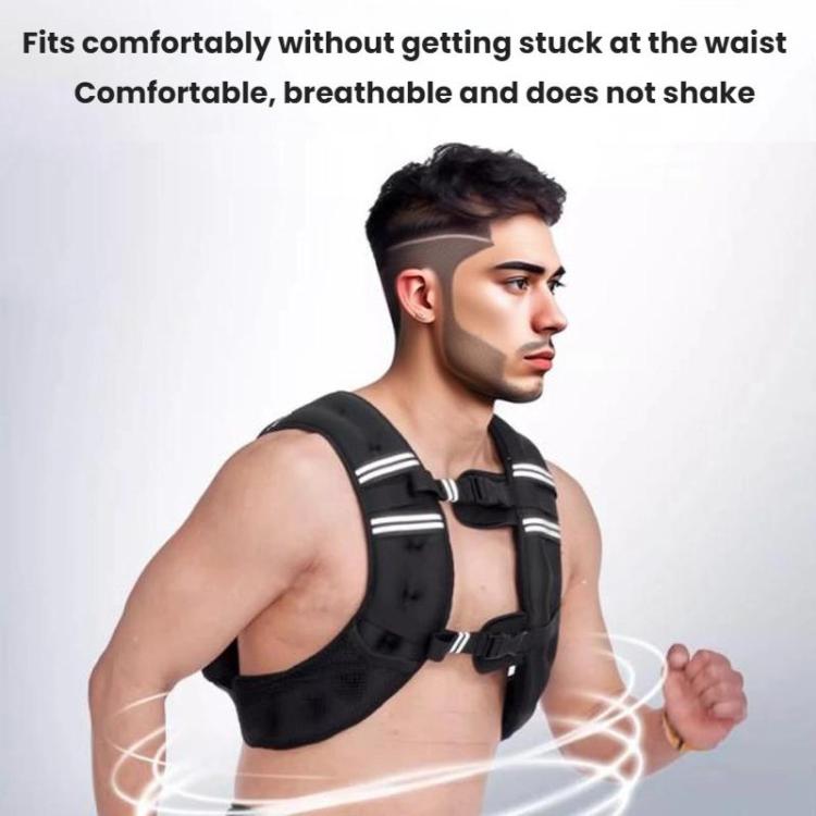 Weighted Reflective Vest Fitness Training Sports Sandbags, 3KG