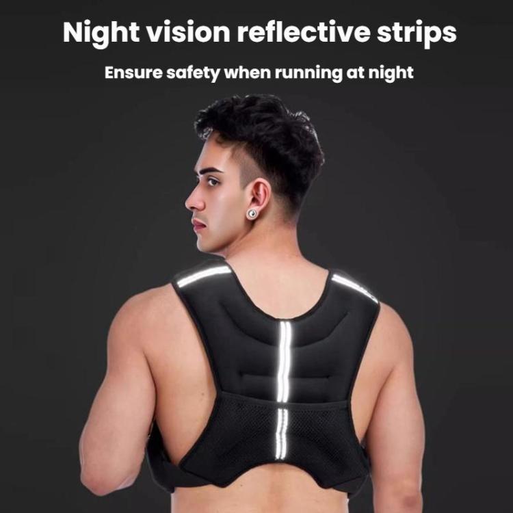 Weighted Reflective Vest Fitness Training Sports Sandbags, 3KG