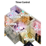 Compatible With Tuya WIFI & Bluetooth Recessed Ceiling Light RGB+CW+WW Dimmable LED Downlight, 5W 2.5inch, 7W 3.5inch, 10W 4inch, 15W 6inch