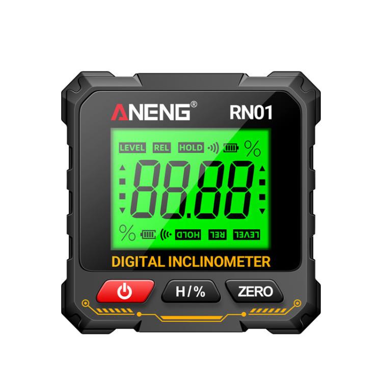 Inclinomètre numérique ANENG RN01, mesureur d'angle de précision avec aimant 4 faces et écran à rotation automatique, RN01