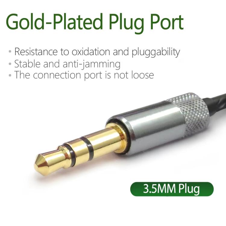 3.5mm To Dual 2.5mm Headphone Cable Audio Replacement Cable, For Sol Republic Master Tracks HD V8 V10 V12 X3, 1.2m