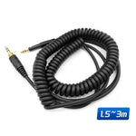2.5mm To 3.5+6.35mm Plug Spring Headphone Cable for Sennheiser HD6 / HD8 / HD7 / HD598, ZS0229