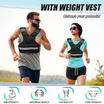 Fitness Adjustable Weights Reflective Sports Cests, 5KG