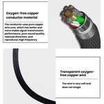 Headphone Audio Cable for Sennheiser HD414 / HD650 / HD600 / HD580 / HD660S, 2m, 1.2m