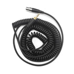 6.35mm Plug Headphone Cable for AKG Q701 Q702 K712 K240, 1.5-4.5m Spring, 3m Straight