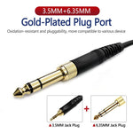 6.35mm Plug Headphone Cable for AKG Q701 Q702 K712 K240, 1.5-4.5m Spring, 3m Straight