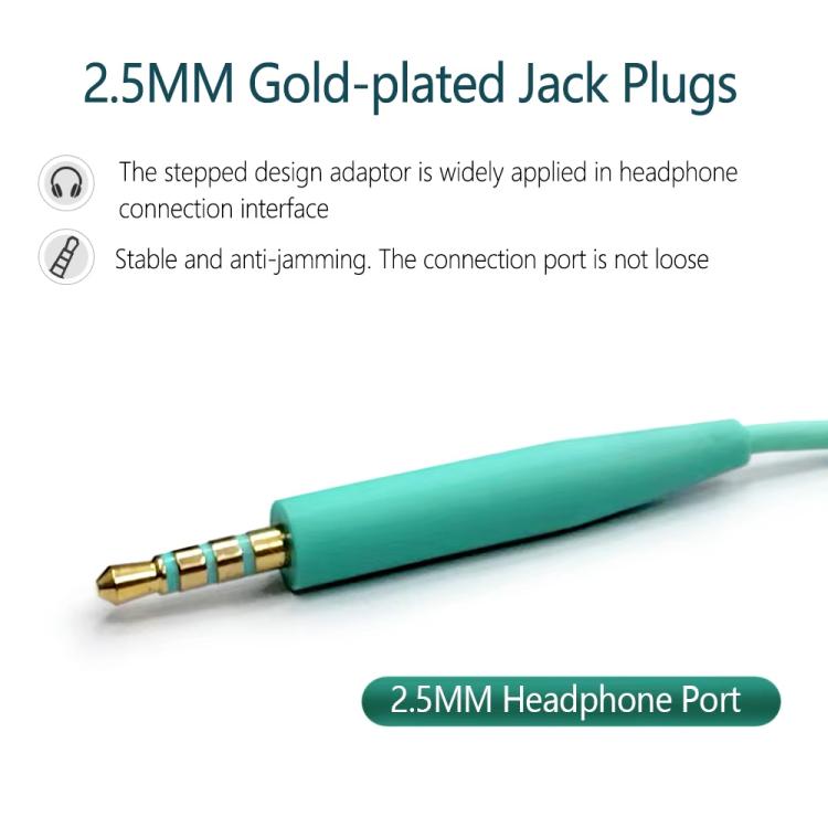 For BOSE QC25 / QC35 / SoundLink OE2 Audio Headphone Cable With In-line Microphone, 1.4m