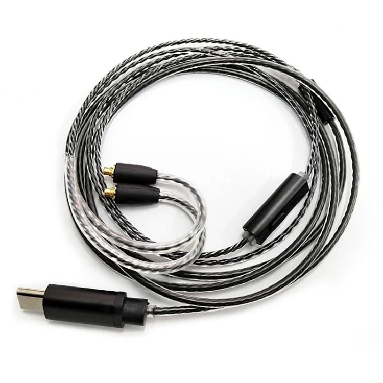 1.2m Type-C To MMCX Interface Headphone Plug Cable For Shure SE215 / SE315 / SE425 / SE535 / SE846, Inline Control, Standard