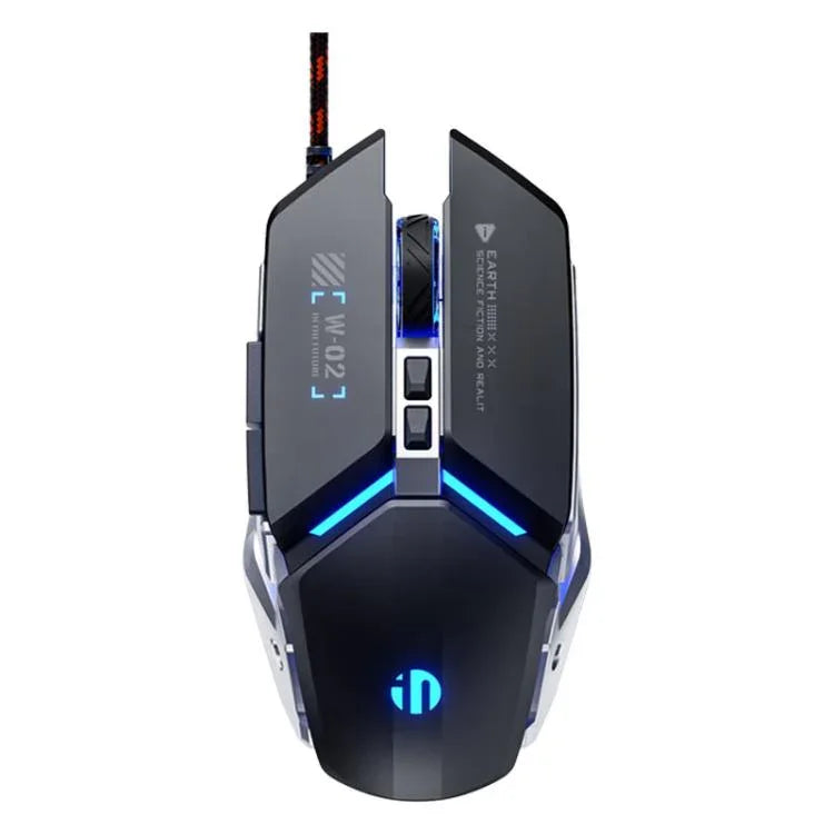 Inphic W-02 USB Wired Mouse Gaming Macro-Programmable Illuminated Computer Mice
