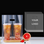 Milk Tea Coffee Disposable Takeout Bags, 100 bags in one package, 90mm Single Cup 700ml, 98mm Single Cup 700ml, 90mm Double Cup 700ml, 98mm Double Cup 700ml, 120mm Overlord Cup 1000ml