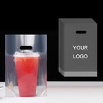 Milk Tea Coffee Disposable Takeout Bags, 100 bags in one package, 90mm Single Cup 700ml, 98mm Single Cup 700ml, 90mm Double Cup 700ml, 98mm Double Cup 700ml, 120mm Overlord Cup 1000ml