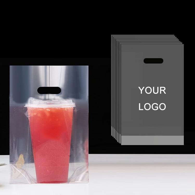 Milk Tea Coffee Disposable Takeout Bags, 100 bags in one package, 90mm Single Cup 700ml, 98mm Single Cup 700ml, 90mm Double Cup 700ml, 98mm Double Cup 700ml, 120mm Overlord Cup 1000ml