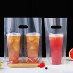 Milk Tea Coffee Disposable Takeout Bags, 100 bags in one package, 90mm Single Cup 700ml, 98mm Single Cup 700ml, 90mm Double Cup 700ml, 98mm Double Cup 700ml, 120mm Overlord Cup 1000ml