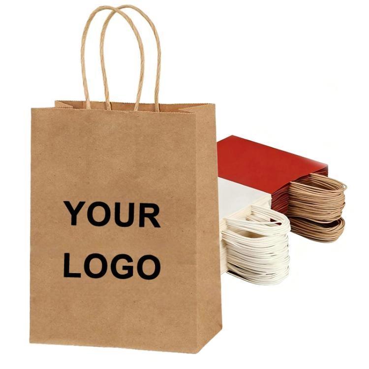 Kraft Paper Takeout Bags, Size: 13x7x14.5cm, 50bags In One Package, 13x7x14.5cm, Natural, 15x8x21cm, Natural, 21x11x27cm, Natural, 21x14x27cm, Natural, 26x12x31cm, Natural, 32x11x27cm, Natural, 28x15x28cm, Natural, 12x10x22cm, Natural, 24x17x27cm, Natu...