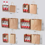 Kraft Paper Takeout Bags, Size: 13x7x14.5cm, 50bags In One Package, 13x7x14.5cm, Natural, 15x8x21cm, Natural, 21x11x27cm, Natural, 21x14x27cm, Natural, 26x12x31cm, Natural, 32x11x27cm, Natural, 28x15x28cm, Natural, 12x10x22cm, Natural, 24x17x27cm, Natu...