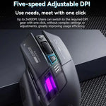 Inphic Bluetooth Wireless Mouse Office & Gaming LED Charging Mice, Dual Mode White, Tri-Mode Black, Tri-Mode White