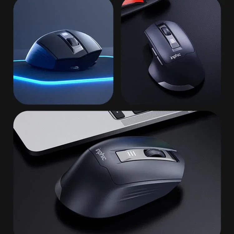 Inphic M9 2.4G Wireless Mouse Business Office Home Ergonomic Mute Computer Mice, M9