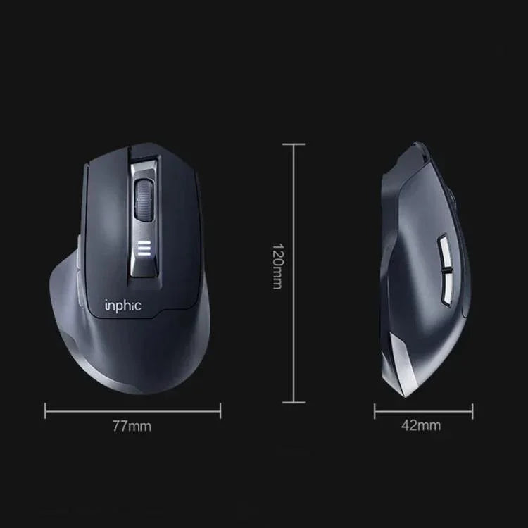 Inphic M9 2.4G Wireless Mouse Business Office Home Ergonomic Mute Computer Mice, M9