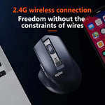 Inphic M9 2.4G Wireless Mouse Business Office Home Ergonomic Mute Computer Mice, M9