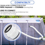 1.5 Inch Pool Hose 2-Way Connector For Intex, Coleman, Hayward