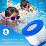 Pool Cleaner Filter Replacement Cartridge for Bestway, Lay-Z-Spa, Coleman, SaluSpa, and Intex, VI Cartridge