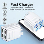 BK321 6USB Multi-port Fast Charging Phone Charger, EU Plug (Black), EU Plug (White), EU Plug (Yellow), US Plug (Black), US Plug (White), US Plug (Yellow), UK Plug (Black), UK Plug (White), UK Plug (Yellow)