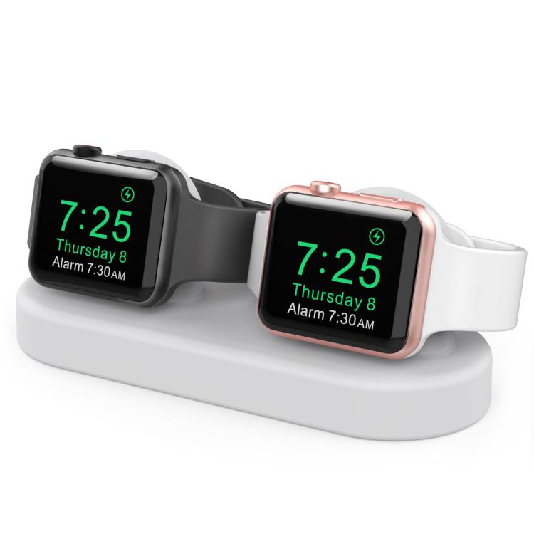 For Apple Watch / Earphone AhaStyle DD97 Storage Base 2 In 1 Desktop Charging Silicone Dock
