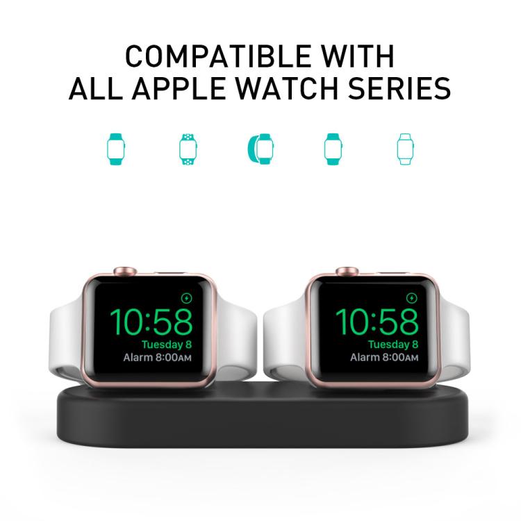 For Apple Watch / Earphone AhaStyle DD97 Storage Base 2 In 1 Desktop Charging Silicone Dock