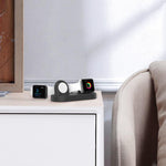 For Apple Watch / Earphone AhaStyle DD97 Storage Base 2 In 1 Desktop Charging Silicone Dock