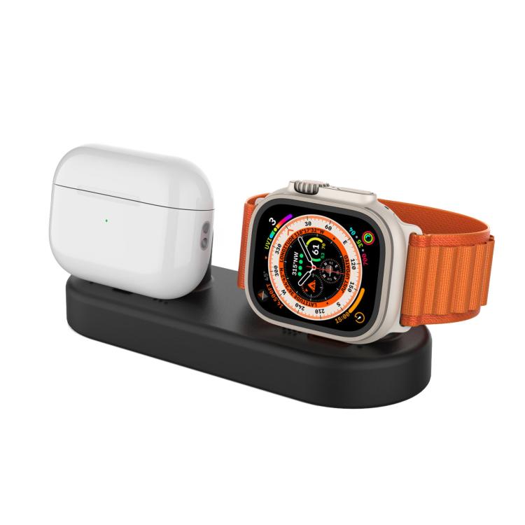 For Apple Watch / Earphone AhaStyle DD97 Storage Base 2 In 1 Desktop Charging Silicone Dock