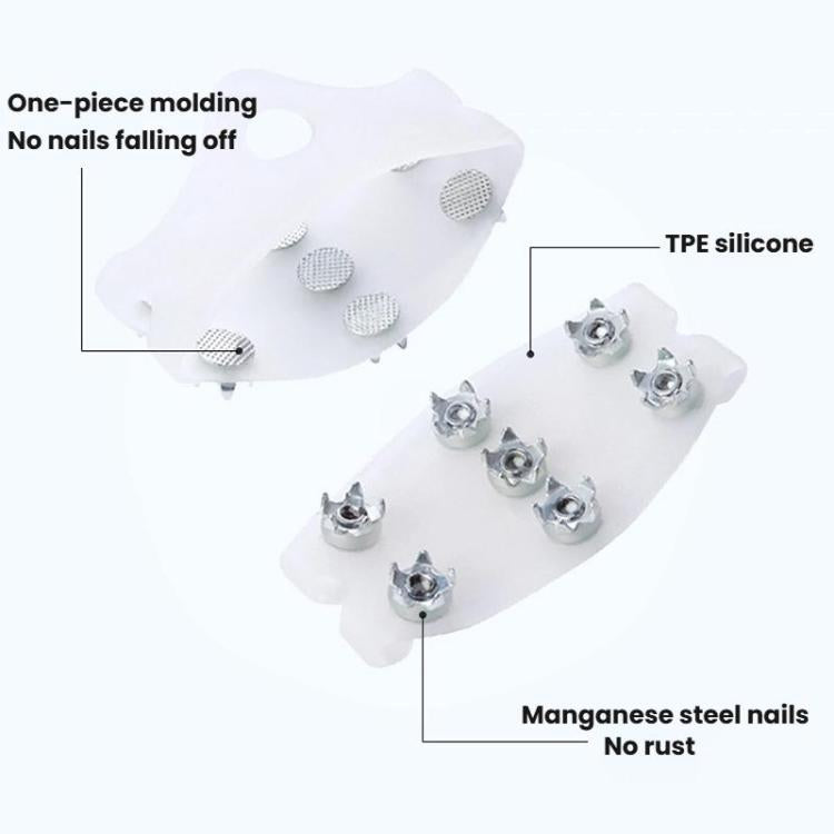 AOTU AT8614 1pair Outdoor 7 Teeth Claw Anti-Slip Shoe Cover Mountaineering Ice Anti-Slip Spikes