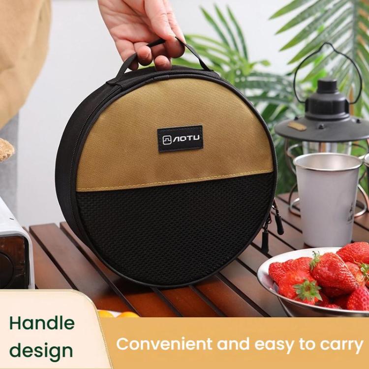 Outdoor Stainless Steel Dinner Plate Set Camping Portable BBQ Plate, With Storage Bag, AOTU AT6438-1 4pcs /Set, AOTU AT6438-1 8pcs /Set, AOTU AT6438-1 12pcs /Set, AOTU AT6438-1 16pcs /Set