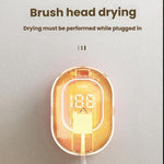 CKPA Rechargeable UV Toothbrush Sterilizer and Holder with Smart Display, No-Drill Adhesive Mount for Electric Toothbrushes