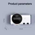 HUIYE UV Toothbrush And Razor Sanitizer Drying Box With LCD Display Wall-Mounted No-Drill Electric Toothbrush Sterilizer