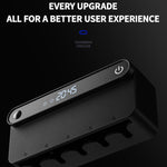 Smart UV Toothbrush Sterilizer and Dryer with Human Sensor, Time Display, USB-C Fast Charging, No-Drill Wall-Mounted Holder