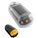Solar-Powered Roof Warning Light LED Roof Strobe Light For Trucks Pickups, Transparent Yellow Light, Transparent White Light, Transparent 7 Colors, Transparent Black Yellow Light, Transparent Black White Light, Transparent Black 7 Colors