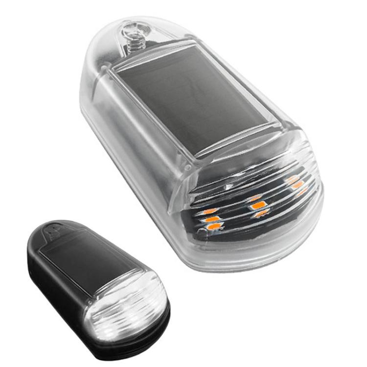 Solar-Powered Roof Warning Light LED Roof Strobe Light For Trucks Pickups, Transparent Yellow Light, Transparent White Light, Transparent 7 Colors, Transparent Black Yellow Light, Transparent Black White Light, Transparent Black 7 Colors