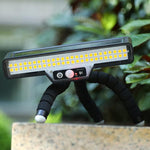Solar-Powered Outdoor Motion-Sensor Lighting Lamp, Warm Light, White Light, Highlight