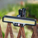 Solar-Powered Outdoor Motion-Sensor Lighting Lamp, Warm Light, White Light, Highlight