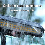 Solar-Powered Outdoor Motion-Sensor Lighting Lamp, Warm Light, White Light, Highlight