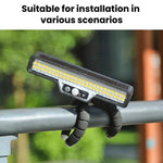 Solar-Powered Outdoor Motion-Sensor Lighting Lamp, Warm Light, White Light, Highlight