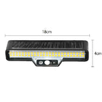 Solar-Powered Outdoor Motion-Sensor Lighting Lamp, Warm Light, White Light, Highlight