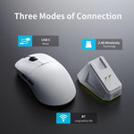 Ajazz AJ159PRO Wired / 2.4G / Bluetooth Tri-mode Gaming Mouse With Magnetic Charging Base