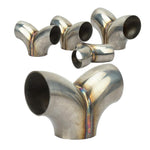 Y-type Three-way Connector For Stainless Steel Exhaust Pipes, 51mm, 57mm, 63mm, 76mm