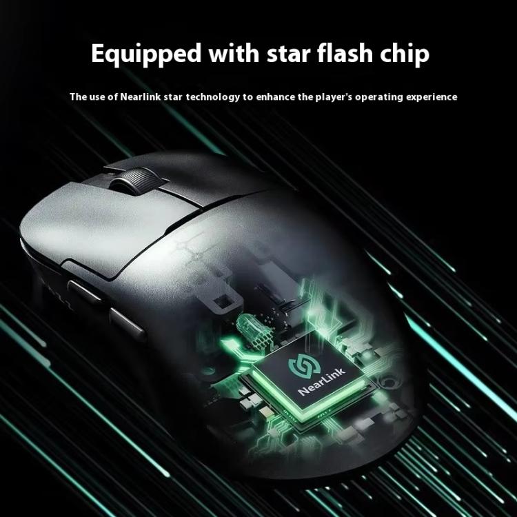 Ajazz NearLink / Wired / Bluetooth Tri-mode Mouse, AJ159 NL 400mAh PAW3311 White, AJ159 NL 800mAh PAW3311 Black, AJ159 NL 800mAh PAW3311 White, AJ159 NL P 800mAh PAW3395 Black, AJ159 NL P 800mAh PAW3395 White