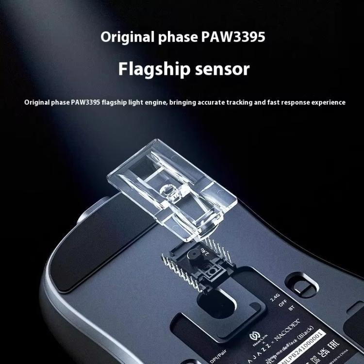 Ajazz NearLink / Wired / Bluetooth Tri-mode Mouse, AJ159 NL 400mAh PAW3311 White, AJ159 NL 800mAh PAW3311 Black, AJ159 NL 800mAh PAW3311 White, AJ159 NL P 800mAh PAW3395 Black, AJ159 NL P 800mAh PAW3395 White